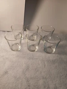 Barware/bar Decor Low ball/Old fashion Glasses Holds 6oz. Clear Glass - Set Of 6 - Picture 1 of 17