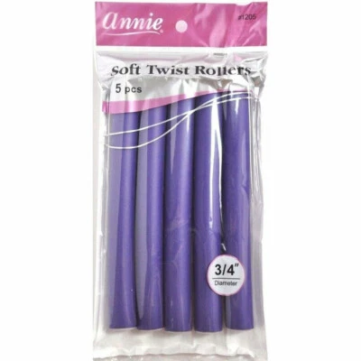 ANNIE Soft Twist Rollers, 6 packs (30ct), 3/4" [NEW] - Image 1 of 2