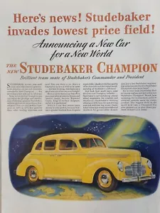 Pubblicità stampa auto Studebaker campione 1941 vintage - Foto 1 di 1