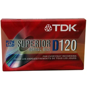 TDK D120 SUPERIOR 120 Minuten Eisen Leer Audio Kassette Band (2003) BRANDNEU - Bild 1 von 8