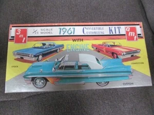1961 Ford Galaxie convertible Model kit AMT unbuilt sealed - Picture 1 of 8