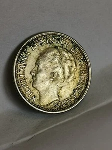 10 CENTS 1941 SILBER NIEDERLANDE NETHERLANDS NEDERLAND / SILVER - Bild 1 von 3