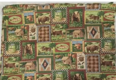 Concord "Outdoors Fun"  in Squares pattern 42" wide  BTY   T89 - Image 1 of 3