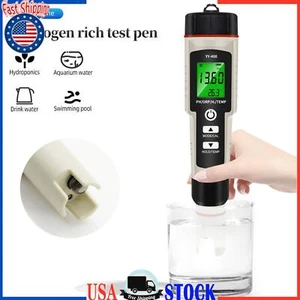 Portable 4 In 1 Hydrogen-Rich Test Pen PH/ORP/TEMP Water Quality Meter Tester US - Picture 1 of 13