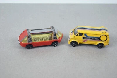 Zylmex Filme Super Van Vermelho Amarelo e Flecha Reta Hong Kong Diecast Vintage - Imagem 1 de 4