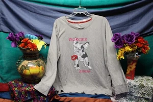 Joe Boxer Women's Frenchie Kisses Sleepwear Top Size 2 XX-Large Pajama PJ Sale* - Picture 1 of 5