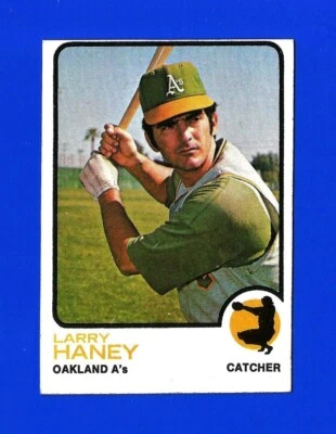 1973 Topps SET BREAK HIGH #563 LARRY HANEY EXMINT OAKLAND ATHLETICS (SB5) - Image 1 of 2