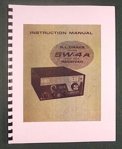 Drake SW-4A Instruction Manual - Premium Card Stock Covers & 28lb Paper! - Picture 1 of 1