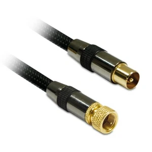 Cavo TV coassiale 9,52mm mas/ F mas 1,5 m - nero - Foto 1 di 1