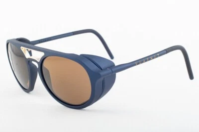 Gafas de sol Vuarnet ICE azul mate - marrón gris negro con lentes efecto espejo Foto 1 de 3