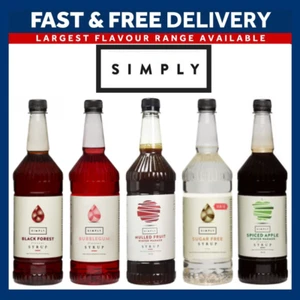 Simply Syrups for Coffee & Cocktails | Cocktail Range | 1L Plastic Bottle Monin - Picture 1 of 1