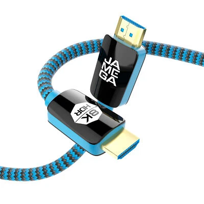 JAMEGA GMBH Premium HDMI 2.1 Kabel - Blau - 2m