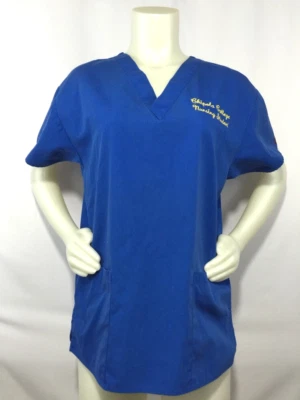 Blusa Médica Dickies Enfermeras Azul Chipola College L 10/12 Amarilla Estudiante de Enfermería Foto 1 de 4