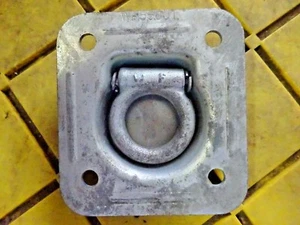 WH55801 Recessed D Ring Tie Down Anchor Trailer Cargo Van Truck ATV 4.5" X 5" - Picture 1 of 2