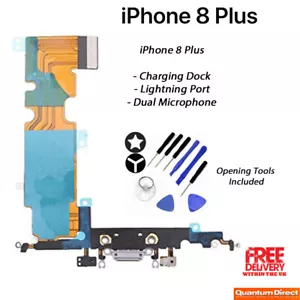 NUOVO iPhone 8 Plus porta dock di ricarica / doppio microfono di ricambio - Foto 1 di 2