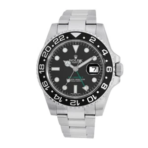 ROLEX Stainless Steel 40mm GMT Master II 116710LN Box Warranty 2014 MINTY - Picture 1 of 6