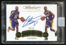 KOBE BRYANT 2015-16 Flawless Now and Than On Card AUTO GOLD 04/25 - ENCASED
