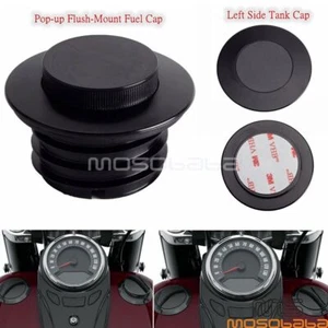 Left Side Tank Cap & Flush Mount Fuel Cap For Harley '18-Up FLDE FLFB FLFBS FXLR - Bild 1 von 12