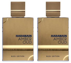 2Pcs Bleu Edition Amber Oud by Al Haramain for Unisex Eau De Parfum 2 fl oz. - Picture 1 of 4