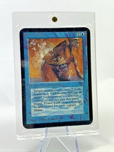 ALPHA – Power Leak – MP-HP MTG Magic the Gathering 1993 Card in Holder - Picture 1 of 12