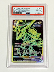 Silver Tempest - Rayquaza VMAX Entrenador Galería Secreto Raro #TG29/TG30 PSA 10 ENG - Imagen 1 de 3