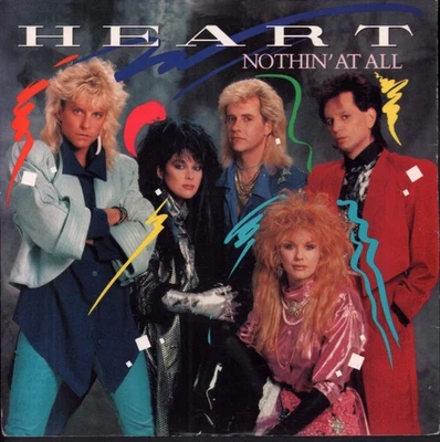 Heart Nothin' At All 7" vinyl UK Capitol 1985 black paper label design in card - Image 1 of 3