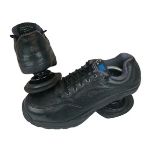 Z-Coil Cloud Walker Steel Toe Mens Size 12 Black Leather Lace Up Work Sneakers - Picture 1 of 14