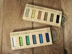 Hanf Schmuck Kordel Mini Spulen Hemptique 9,8 Yards Eden Mehrfarbig 6 Packungen Menge 2 - Bild 1 von 7