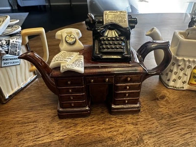PAUL CARDEW DESIGN CRIME ESCRITOR'S DESK mini bule feito na Inglaterra vintage RARO - Imagem 1 de 4