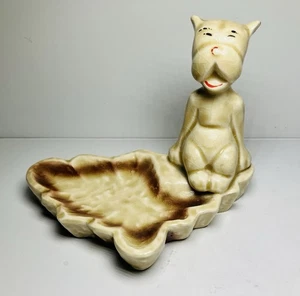 Cenicero de colección alemán para gato plato de baratija antiguo * lindo* travesura  - Imagen 1 de 10