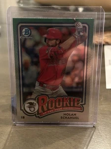 2024 Bowman Chrome Rookie of the Year Favorites Nolan Schanuel #ROY-9 RC Angels - Picture 1 of 3