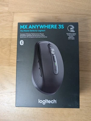 Logitech MX Anywhere 3S – Wireless Mouse – Schwarz - Modell 910‑006929 – Neu - Bild 1 von 3