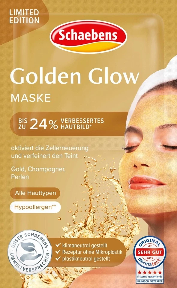 SCHAEBENS Limited Edition Golden Glow Maske 2 x 5ml