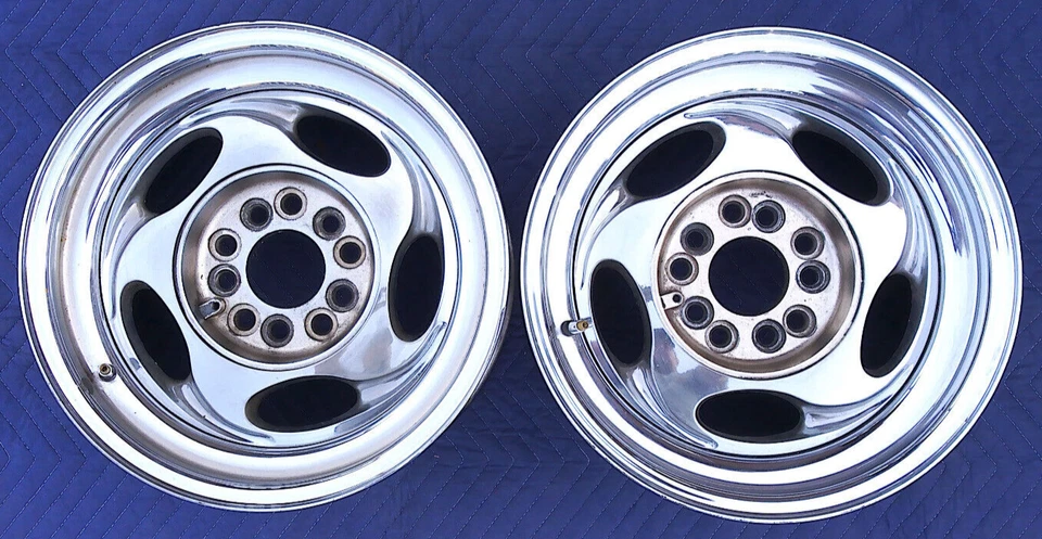 (2) Ultra 15" Rims Wheels Chevy Camaro S10 Ford Mustang Ranger 5x4.5 5x4.75 15x7 Foto 1 de 4