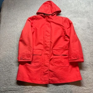 LL Bean Rain Coat Womens Size XL PET Hooded Waterproof Item 0HAV9 - Picture 1 of 9