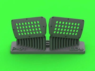 P-51 MUSTANG Carburator Cover Standard (Eduard Kit) 1/48 MASTER-MODEL 48-186