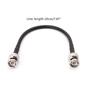 BNC Male To BNC Male RG58 Pigtail Cable 20cm Connector Crimp Coax Cables - Picture 1 of 7