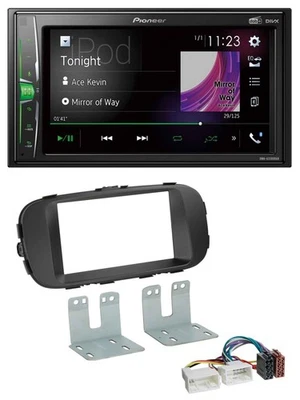Pioneer 2DIN MP3 DAB USB Bluetooth Autoradio für Kia Soul ab 14 PS schwarz - Bild 1 von 4