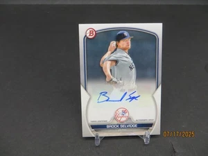 2023 Bowman Brock Selvidge Paper Prospect Auto Yankees - Bild 1 von 6