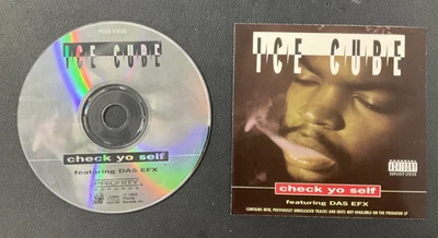1993 Ice Cube Featuring Das EFX: Check Yo Self CD Maxi-Single DISC w/F. Insert! Foto 1 de 4