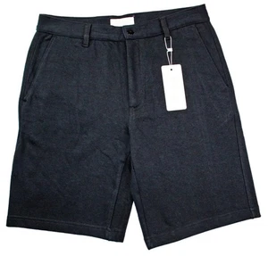 Cotton & Co Mens 30" Shorts Knit Flat Front Classic Fit Comfort Pants Black NEW - Picture 1 of 4