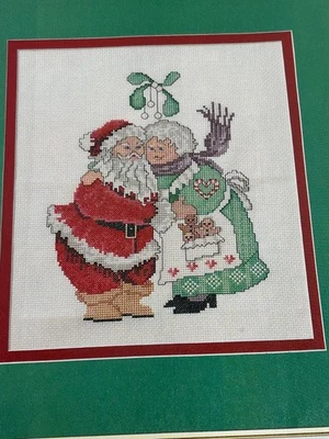 Santa's Kiss Counted Cross Stitch Pattern Magazine Pages - Image 1 of 3