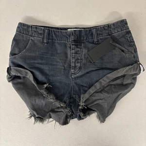 NEW NWT One Teaspoon Free People Sz 26/2 Shorts Fox Black Gray Sailors - Picture 1 of 7
