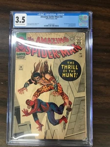 Amazing Spider-Man 34 CGC 3.5 OW-W Seiten 2nd Gwen Kraven Marvel 1966 - Bild 1 von 4