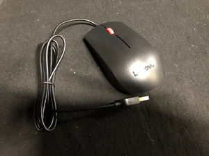 Lenovo Black Wired USB Optical Mouse MOJUUO OEM - Picture 1 of 3