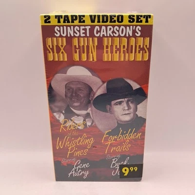 Riders of the Whistling Pines/Forbidden Trails (VHS, 1995, 2-Tape Set) BRAND NEW - Image 1 of 4