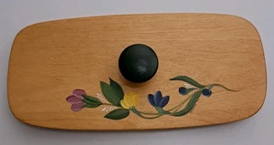 Accessori Cestino Akron Pa Coperchio Legno Personalizzato Longaberger 8,5"x 4,25" Verniciato - Foto 1 di 5