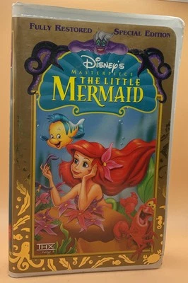 The Little Mermaid VHS Disney Clamshell Masterpiece Acceptable-G Condition Foto 1 de 3