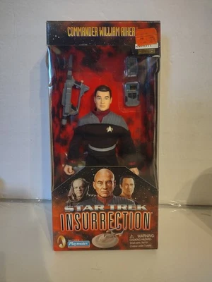 Figura de acción Playmates 1998 Star Trek Insurrection Commander William Riker CA Foto 1 de 4