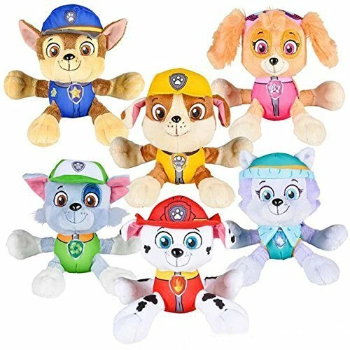 PAW Patrulla Canina Peluche Animales Muñeca Juguete Regalo SET 6 Niños Niñas Auténtico  Foto 1 de 1